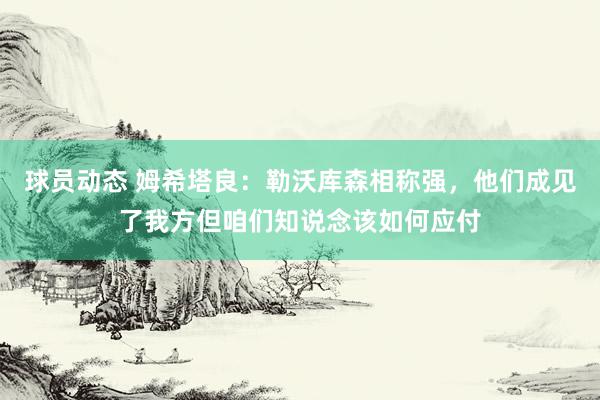 球员动态 姆希塔良：勒沃库森相称强，他们成见了我方但咱们知说念该如何应付